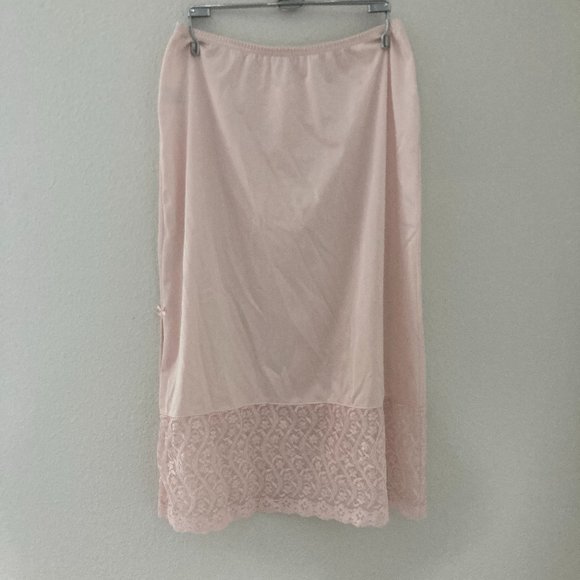 vassarette Other - Vintage 70s Nylon Lingerie Midi Skirt Slip
